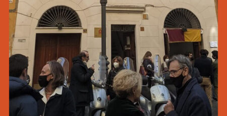 Foto dell'inaugurazione dell Casa del Municipio Roma I Centro - Casa Del volontariato Roma Galilei