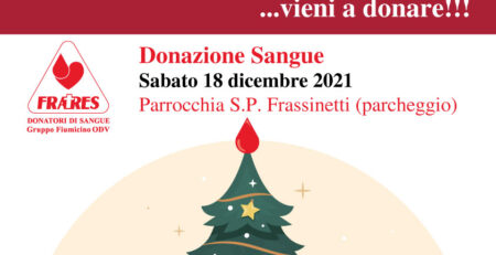 Donazione Sangue Natale 2021 Fratres Fiumicino