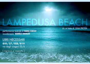 “Lampedusa beach” performance teatrale sul teatro del naufragio