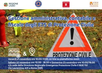 Gestione amministrativa, contabile e fiscale degli ETS di Protezione Civile Direzione Regionale Emergenza Protezione Civile Roma