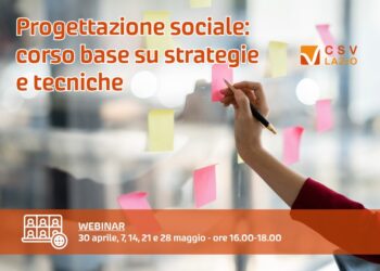 Progettare nel sociale. Corso base su strategie e tecniche WEBINAR