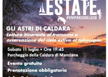 Letture al tramonto e osservazione delle stelle: alla Caldara di Manziana un’esperienza tra natura e cielo